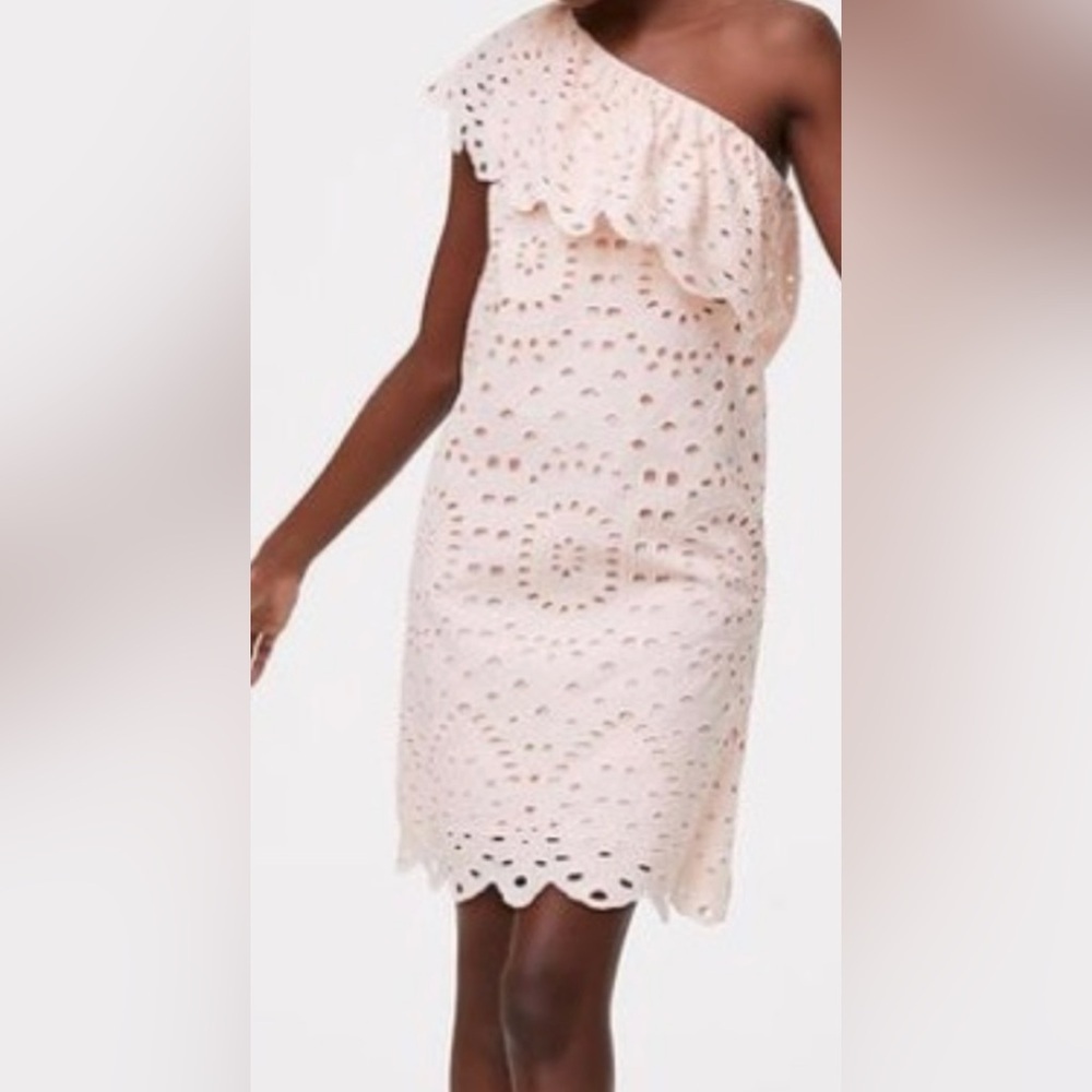 Loft Eyelet women’s one shoulder dress size 12